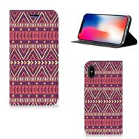 Apple iPhone X | Xs | Hoesje met Magneet | Aztec Paars