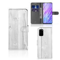 Samsung Galaxy S20 Plus | Book Style Case | White Wood Samsung Galaxy S20 Plus | Book Style Case | White Wood