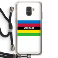 WK Wielrennen: Samsung Galaxy A8 (2018) Transparant Hoesje met koord