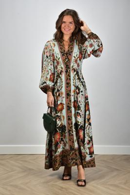 Farm Rio jurk 328979 flowing beauty blue