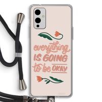 Optimistic flower girl: OnePlus 9 Transparant Hoesje met koord