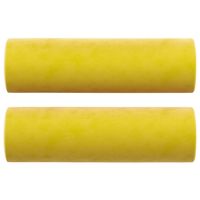 vidaXL Sierkussens 2 st 15x50 cm fluweel geel - thumbnail