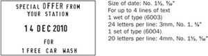 Trodat vervangkussen zwart, voor stempel 5460/5460L/5204/5206/5117, blister met 2 stuks