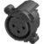 Neutrik NC3FAH-DAE Chass. Con. Female 3POLE H Asym.ESD XLR 3-polig chassisdeel female