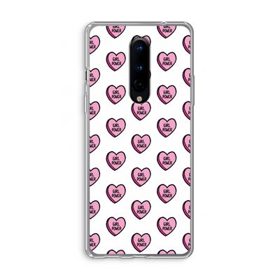 GIRL POWER: OnePlus 8 Transparant Hoesje