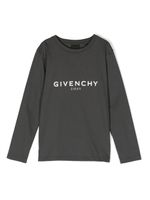 Givenchy Kids t-shirt en coton biologique à logo imprimé - Gris - thumbnail