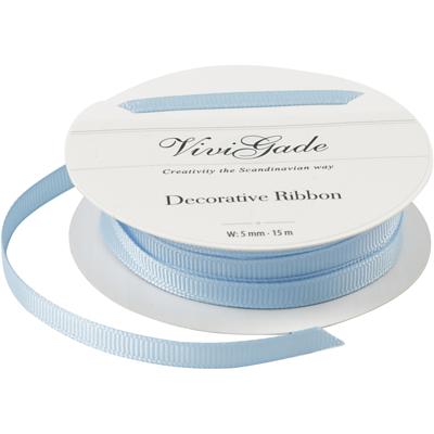 Creativ Company Decoratie lint, b: 6 mm, lichtblauw, 15 m/ 1 rol