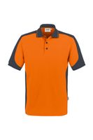 Hakro 839 Polo shirt Contrast MIKRALINAR® - Orange/Anthracite - L