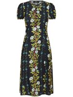 ETRO robe évasée à fleurs - Noir