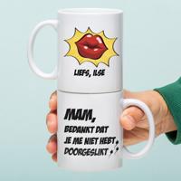 Gepersonaliseerde Moederdag mok Niet doorgeslikt