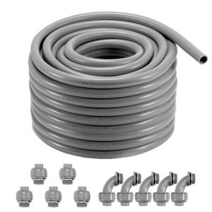 VEVOR 30,5 m PVC gegolfde slang flexibele slang gegolfde buisisolatie buisbescherming 25,4 mm