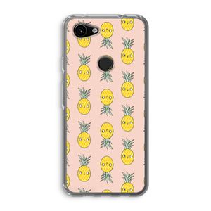 Ananas: Google Pixel 3a Transparant Hoesje