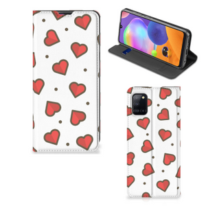 Samsung Galaxy A31 Hoesje met Magneet Hearts