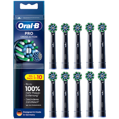 Oral-B Oral-B PRO Cross Action Black opzetborstels - 10 stuks