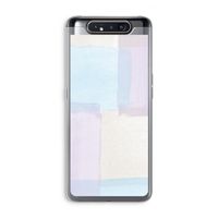 Square pastel: Samsung Galaxy A80 Transparant Hoesje