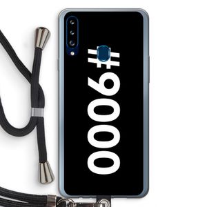 #9000: Samsung Galaxy A20s Transparant Hoesje met koord