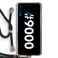 #9000: Samsung Galaxy A20s Transparant Hoesje met koord #9000: Samsung Galaxy A20s Transparant Hoesje met koord