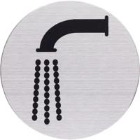 Novioproducts Pictogram zelfklevend rond kraan RVS