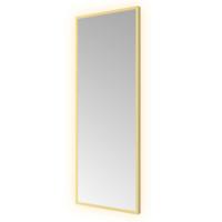 Hotbath &More Mirrors Square LED Badkamerspiegel - Rechthoek - 80 x 30 cm - Geborsteld Messing Pvd