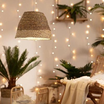 Hanglamp modern &apos;Kapu&apos; modern e27 fitting gevlochten groot 400mm