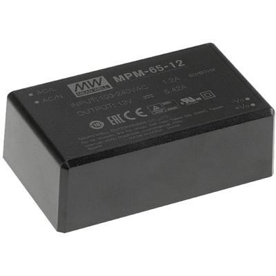 MW Mean Well MPM-65-48 AC/DC-printnetvoeding 48 V/DC 65.3 W