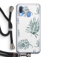 Simple leaves: Samsung Galaxy A40 Transparant Hoesje met koord Simple leaves: Samsung Galaxy A40 Transparant Hoesje met koord