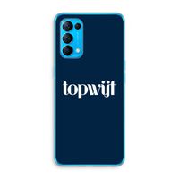 Topwijf Navy: Oppo Find X3 Lite Transparant Hoesje