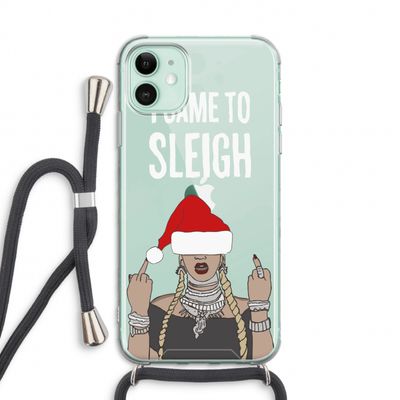 Came To Sleigh: iPhone 11 Transparant Hoesje met koord