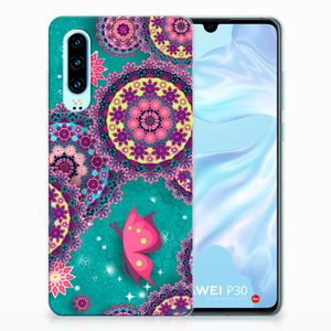 Huawei P30 Hoesje maken Cirkels en Vlinders