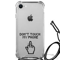 iPhone SE 2022 | 2020 | 8 | 7 Anti Shock Case Finger Don&apos;t Touch My Phone