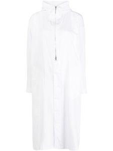 Y's manteau en coton oversize imprimé - Blanc