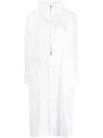 Y's manteau en coton oversize imprimé - Blanc