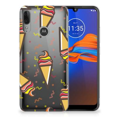 Motorola Moto E6 Plus | Siliconen Case | Icecream