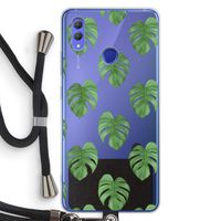 Monstera leaves: Honor Note 10 Transparant Hoesje met koord