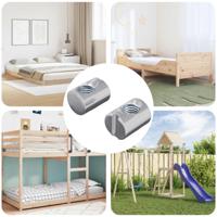 VidaXL Meubel barrelmoer 2 pcs verzinkt m6 x 13 mm ijzer