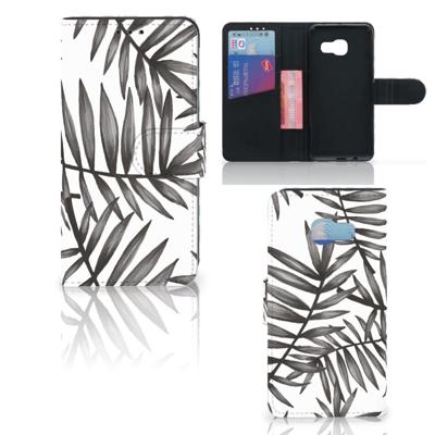 Samsung Galaxy A3 2017 Hoesje Leaves Grey Samsung Galaxy A3 2017 Hoesje Leaves Grey