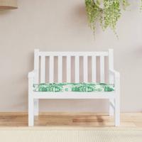 VidaXL Tuinbankkussen 100x50x7 cm oxford stof bladpatroon