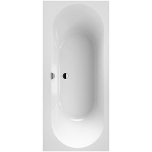 Ligbad Villeroy & Boch Oberon Duobad Quarel 170x75 Met Poten Inclusief Overloopcombinatie Wit Alpin Villeroy en Boch