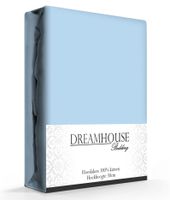Dreamhouse Hoeslaken Katoen Blauw-80 x 200 cm