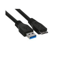 InLine 35410 USB-kabel 1 m USB A Micro-USB B Zwart