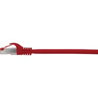 Renkforce RF-5136974 RJ45 Netwerkkabel, patchkabel CAT 6 S/FTP 1.00 m Rood Snagless, Vergulde steekcontacten, Vlambestendig 1 stuk(s) - thumbnail