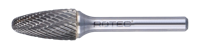 Rotec Opti-Line Hm-Stiftfrees | Model F | Z6 | Kruisvertand | Ø9,6x19x64xØ6 - 445.06.1001