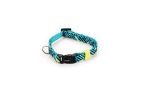 Beeztees memphis - halsband hond - nylon - licht blauw - 20-30cmx10mm - thumbnail