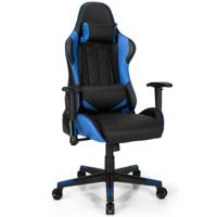 360˚ Draaibare Gaming Stoel Race Stijl Stoel met Hoofdsteun & Lendenkussen Instelbare Rugleuning Hoek Computer Stoel Blauw+Zwart 360˚ Draaibare Gaming Stoel Race Stijl Stoel met Hoofdsteun & Lendenkussen Instelbare Rugleuning Hoek Computer Stoel Blauw+Zwart