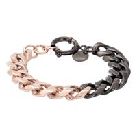 iXXXi Armband Schakels Brussels Zwart/Rosé
