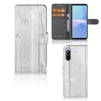 Sony Xperia 10 III | Book Style Case | White Wood