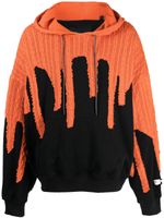 Mostly Heard Rarely Seen hoodie Extreme Drip en coton à empiècements - Orange