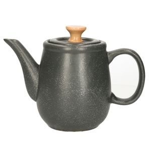 Items Kitchen Theepot Ceylon - keramiek - 1000 ml - antraciet