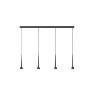 Grau Falling Sun Trace Four Hanglamp - Zwart