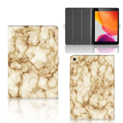 iPad 10.2 2019 | iPad 10.2 2020 | 10.2 2021 Leuk Tablet hoesje Marmer Goud iPad 10.2 2019 | iPad 10.2 2020 | 10.2 2021 Leuk Tablet hoesje Marmer Goud
